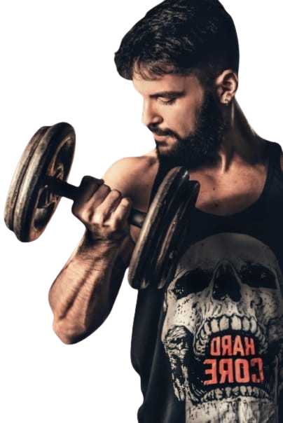 Athlete lifting weights